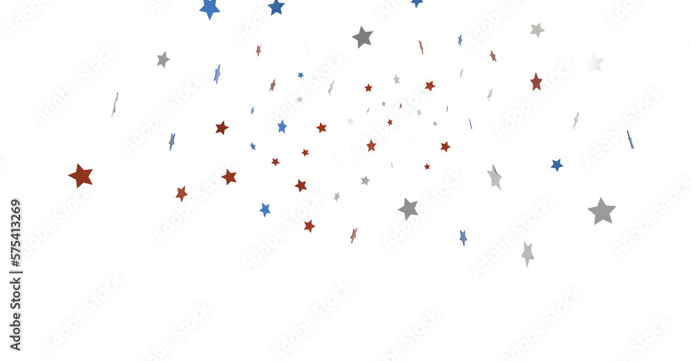 Obraz premium Stars - stars confetti on american independence day party
