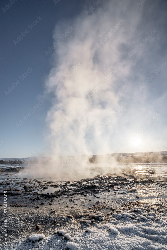 Geysir Iceland geyser eruption Geysir Iceland geyser eruption