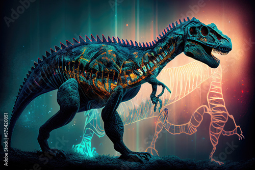 Unearthing Ancient Dinosaur DNA. Generative AI