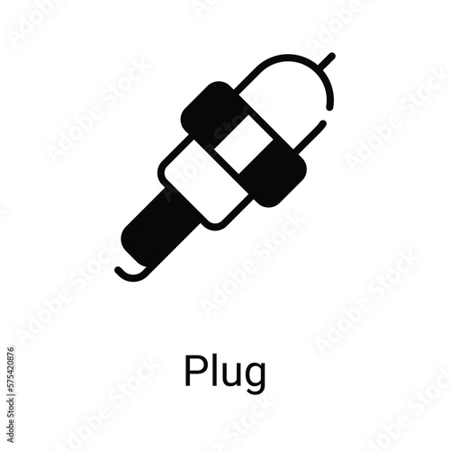 Plug icons design stock illustration.