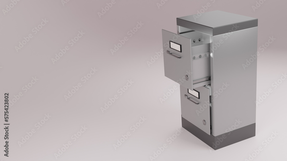 3d render empty file or business docoment locker with empty space graphic source illustration on white background 3d render empty file or business docoment locker with empty space graphic source illustration on white background