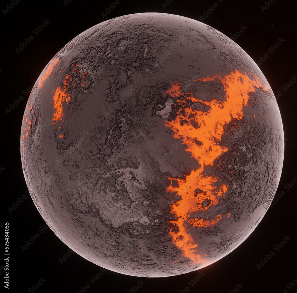 Naklejka premium Planet, space, 3d illustration, 3d rendering 