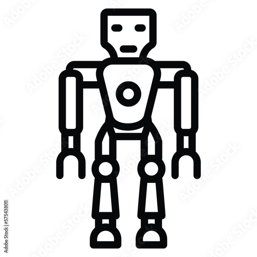 The robot was�humanoid�in appearance
