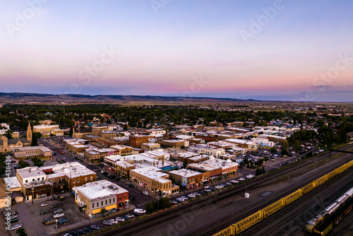 Summer Drone View of Laramie, Wyoming