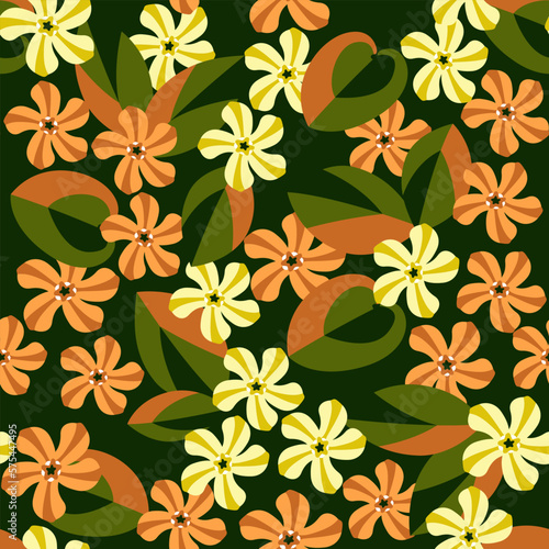 seamless pattern bright floral background