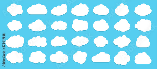 Cloud Icon Collection.Cloud Computing and Networking Vector Icons