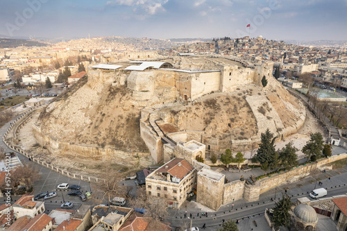 Gaziantep castle after the earthquake. Turkey photo