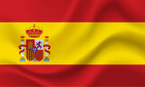 Vector Flag of Spain. Spanish banner. Flag illustration. Official colors and proportion correctly. Spanish banner. Symbol of Spain