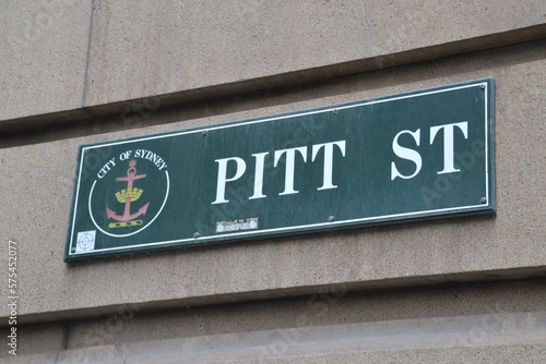 Photography Sign for Pitt Street in Sydney
