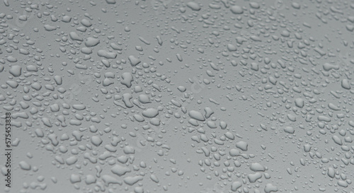 water drops on gray surface