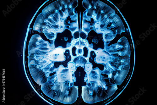 Magnetic resonance imaging of the brain. Generative AI.1