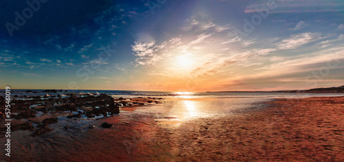 sunset at the beach