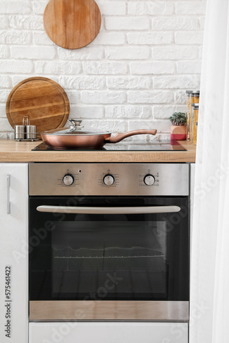 Modern kitchen interior wit...