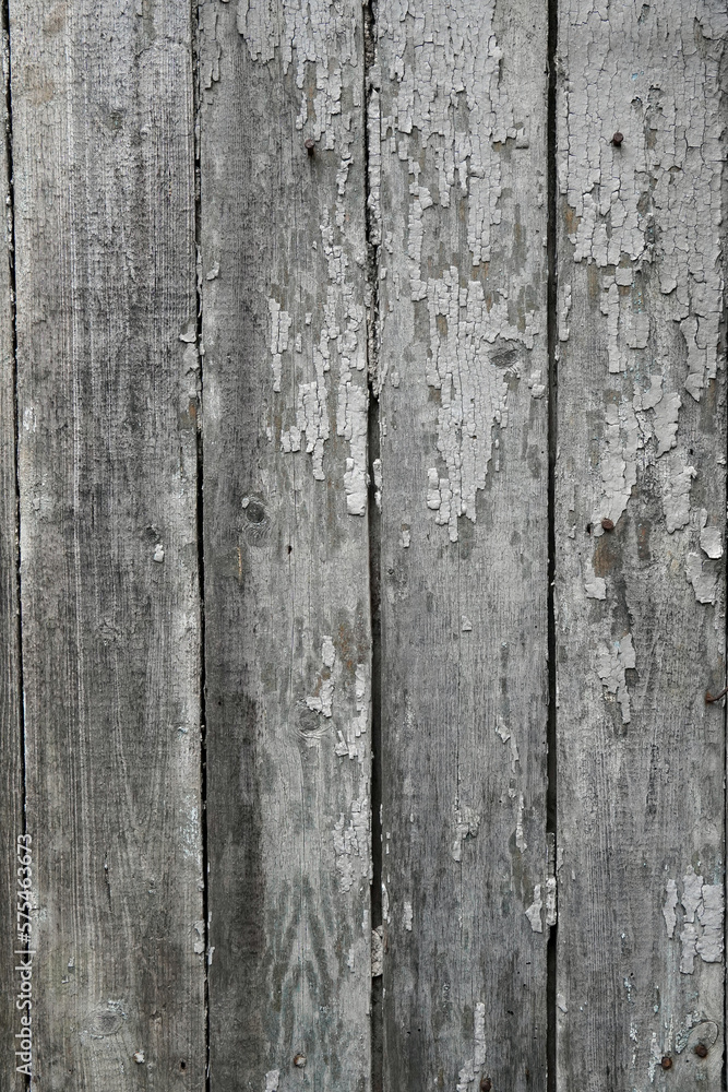 Old wall made of planks with peeling paint Old wall made of planks with peeling paint