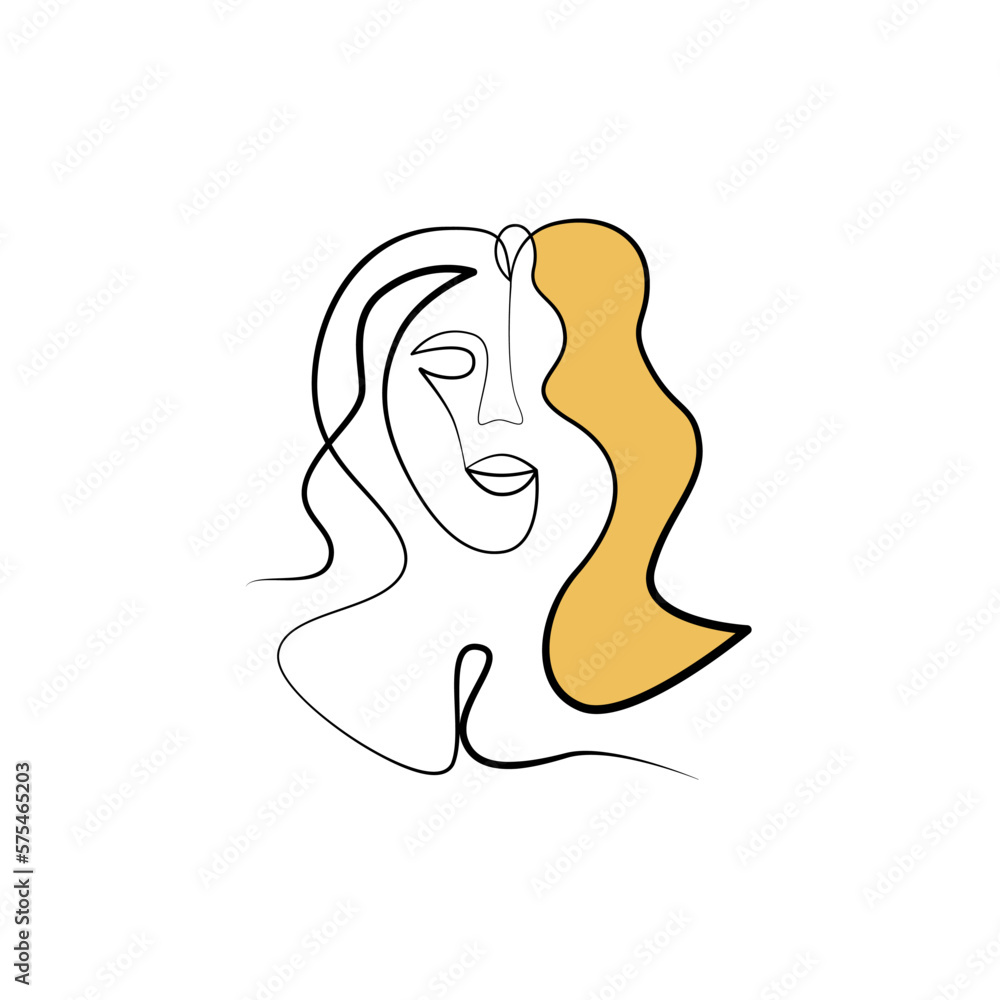 One Line Art - The Woman 1 One Line Art - The Woman 1