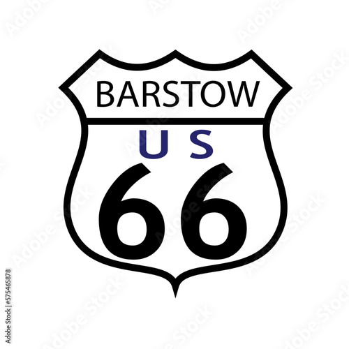 Route 66 Barstow California Sign photo