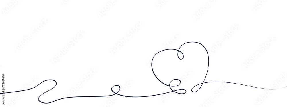 Heart. Abstract love symbol. Continuous line art drawing illustration. Valentines day background banner. Heart. Abstract love symbol. Continuous line art drawing illustration. Valentines day background banner.