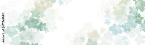 flowers and place for your text on white background.