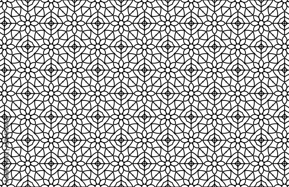 Black and white mosaic background
