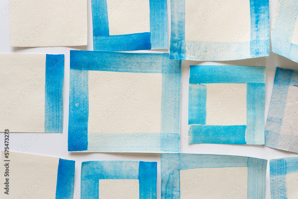 background with paper frame objects on blank paper background with paper frame objects on blank paper