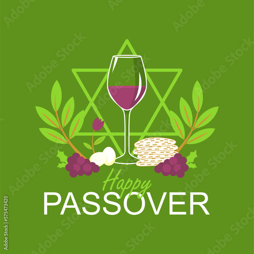 happy passover pesach greeting design