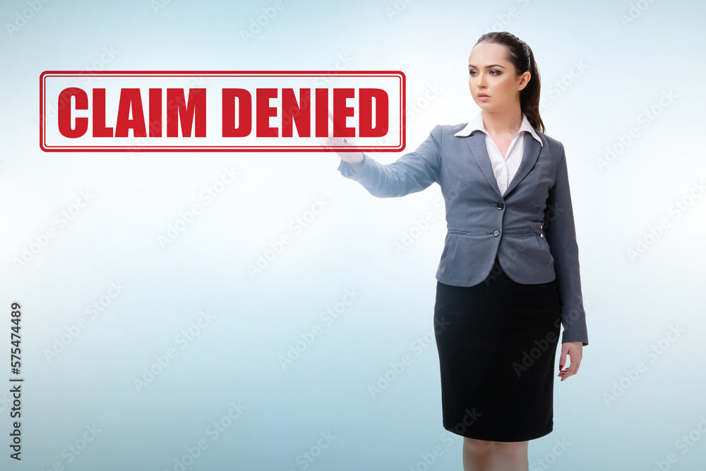 Concept of denying medical insurance claim Concept of denying medical insurance claim