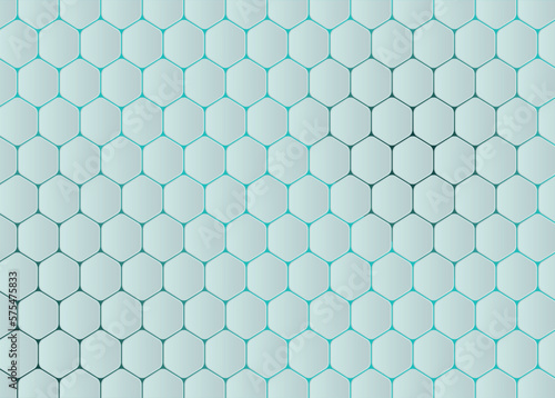 Abstract hexagon gradient background