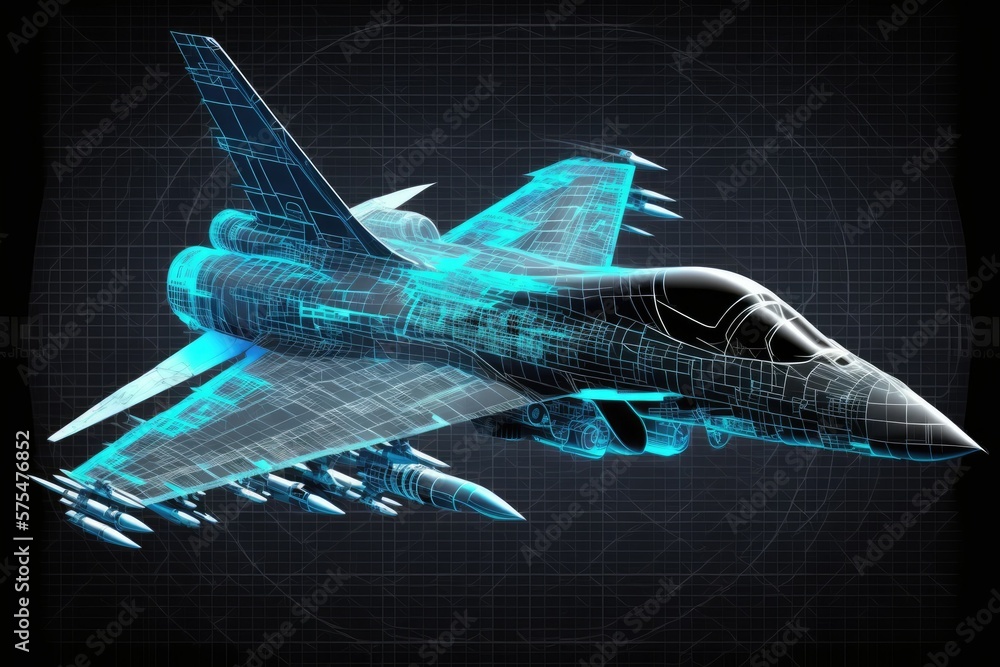 Fighter Jet Welding Mesh. This is the next installment of a set. Generative AI