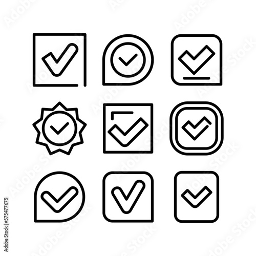 check icon or logo isolated sign symbol vector illustration - high quality black style vector icons