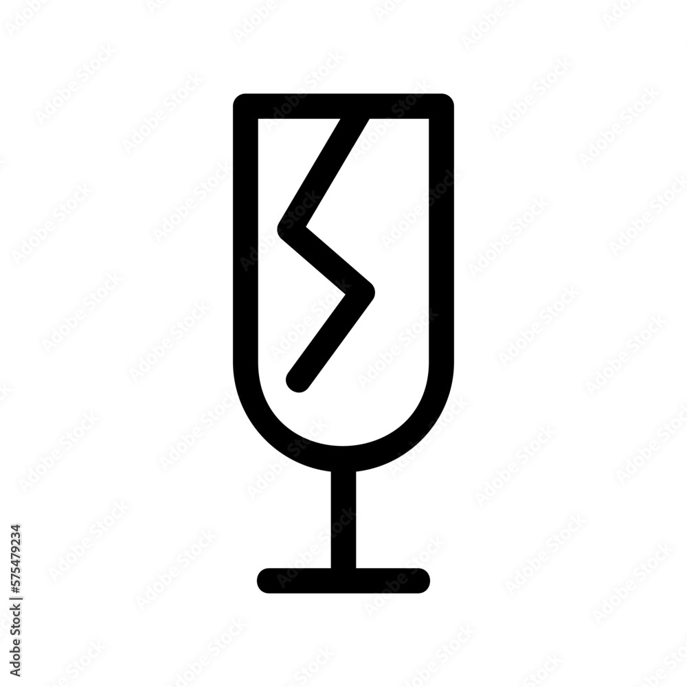 fragile icon or logo isolated sign symbol vector illustration - high quality black style vector icons fragile icon or logo isolated sign symbol vector illustration - high quality black style vector icons