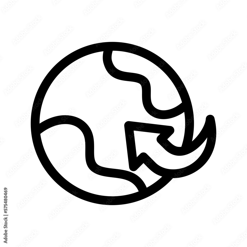 Earth Rotation icon or logo isolated sign symbol vector illustration - high quality black style vector icons Earth Rotation icon or logo isolated sign symbol vector illustration - high quality black style vector icons