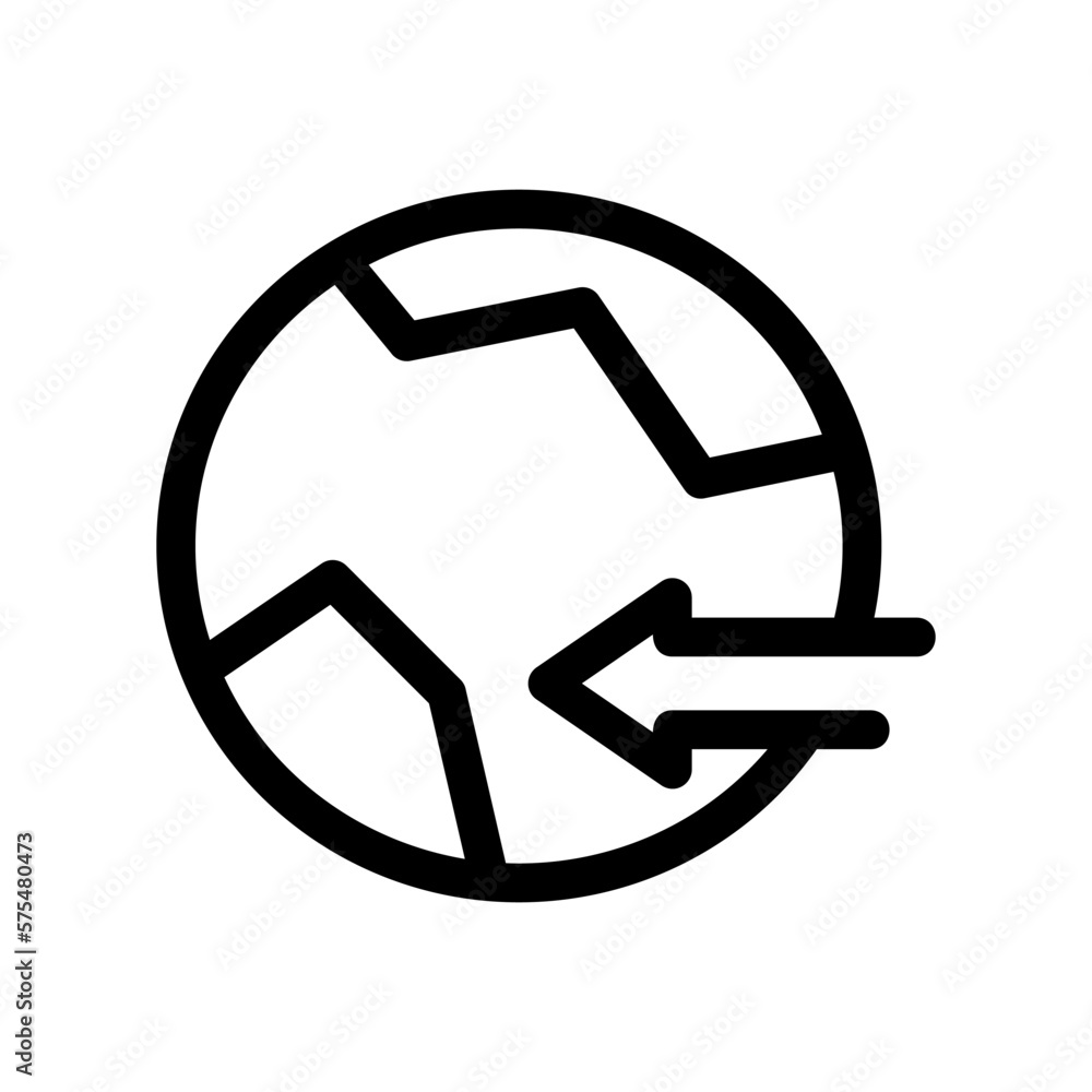 Earth Rotation icon or logo isolated sign symbol vector illustration - high quality black style vector icons Earth Rotation icon or logo isolated sign symbol vector illustration - high quality black style vector icons