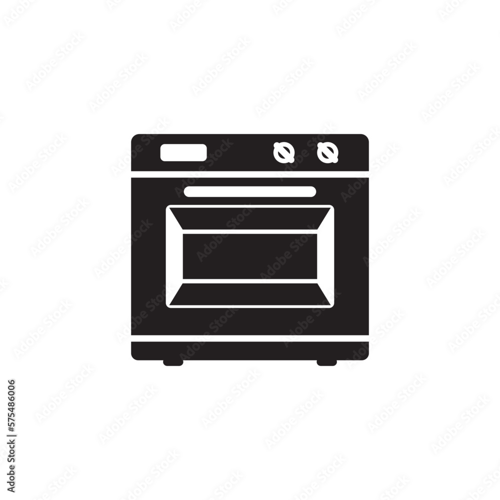 Microwave vector icon illustration flat design. Microwave vector icon illustration flat design.