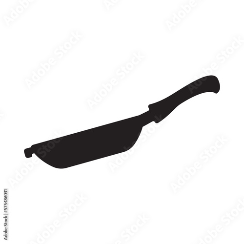 Teflon cooking utensil symbol icon, illustration design template.