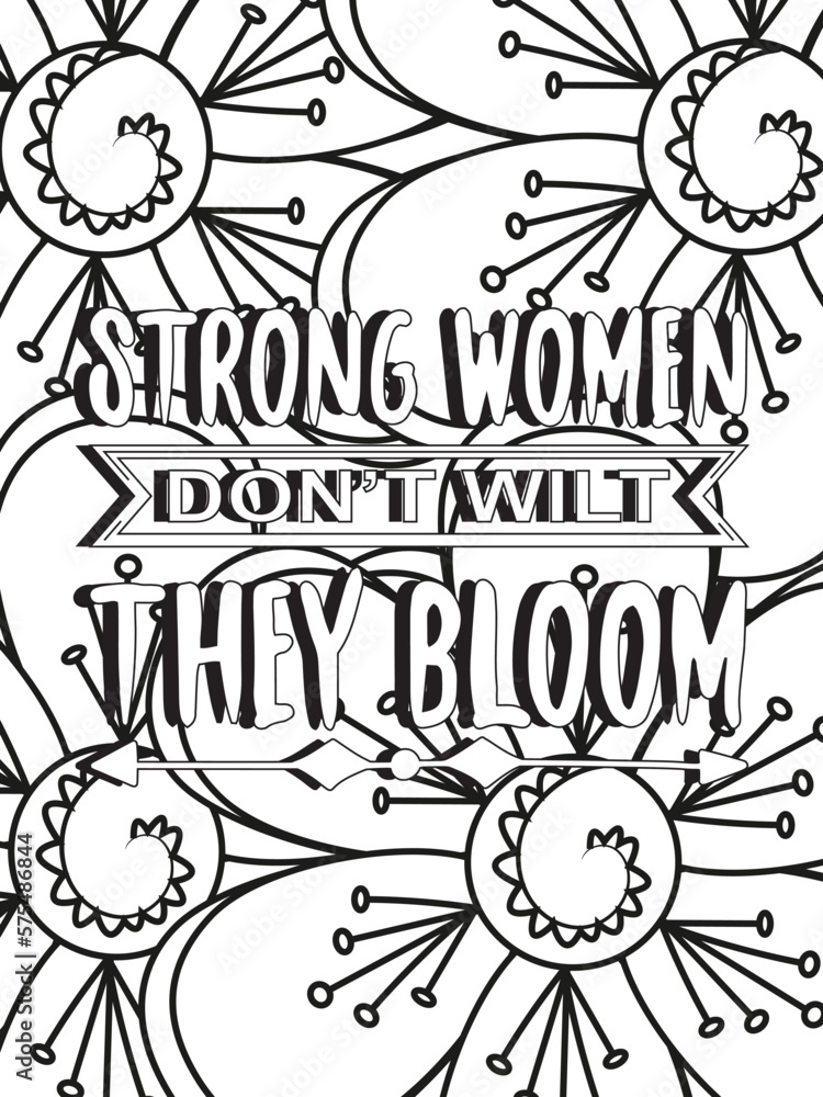Strong woman quotes Flower Coloring Page
Beautiful black and white illustration for adult coloring book Strong woman quotes Flower Coloring Page
Beautiful black and white illustration for adult coloring book