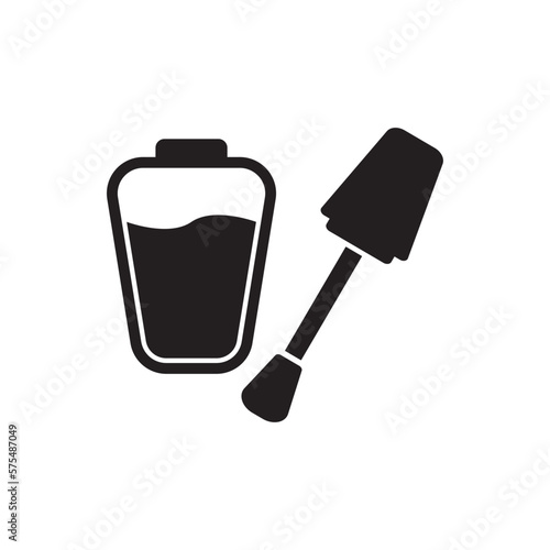 Nail polish symbol icon,illustration design template.