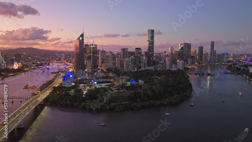 Brisbane City Sunset