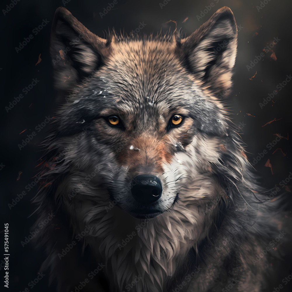 Fototapeta premium Howling Wolf