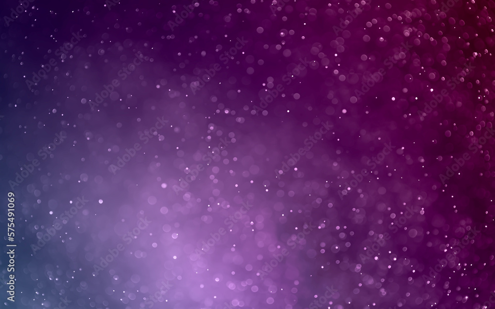 Purple  bokeh glitter background Ideal as wallpaper, banner, Christmas theme, brochure etc.,	