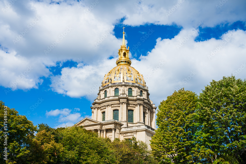 Dome of Les Invalides in Paris, France