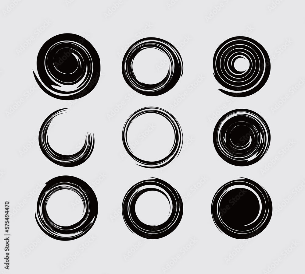 Swirl twisted rounded circle spiral black twirl hypnotic sircular shape vector clip art element Swirl twisted rounded circle spiral black twirl hypnotic sircular shape vector clip art element
