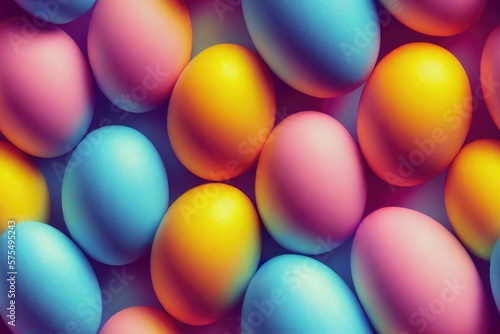 Easter Egg Eggs Colorful Decorated Seamless Texture Pattern Tiled Repeatable Tessellation Background Image