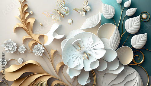 Fototapeta Naklejka Na Ścianę i Meble -  background with flowers