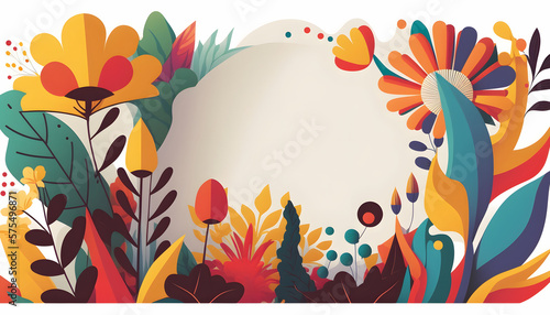 background with flowers