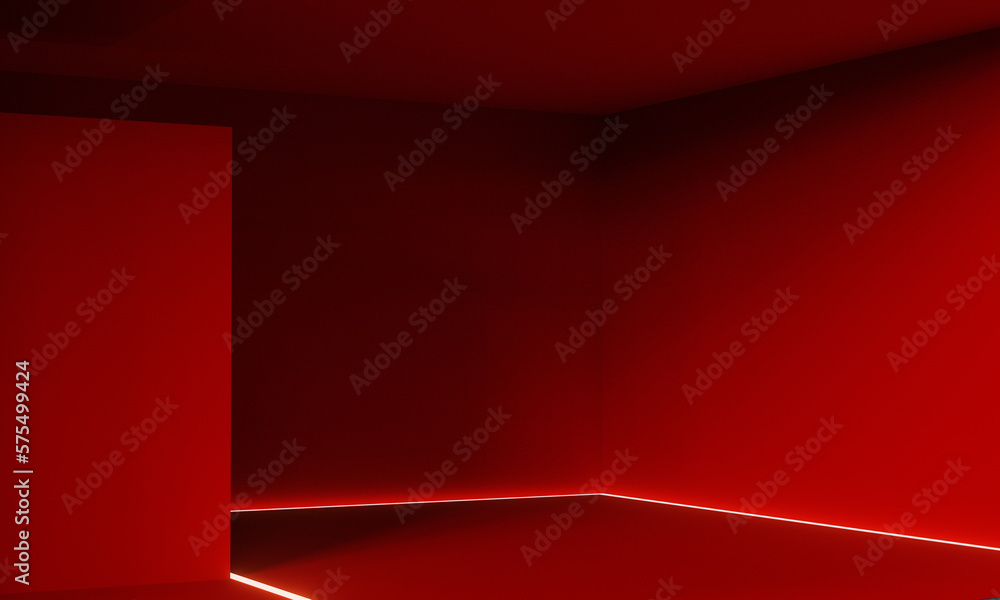 Obraz premium Three-dimensional space rendering,3d rendering corridor luminous entrance