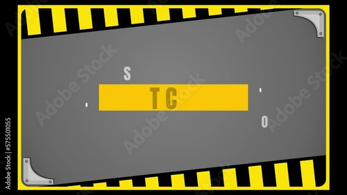 animated end screen with street cross background