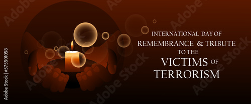 Banner for International Day of Remembrance and Tribute to Victims of Terrorism