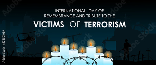 Banner for International Day of Remembrance and Tribute to Victims of Terrorism