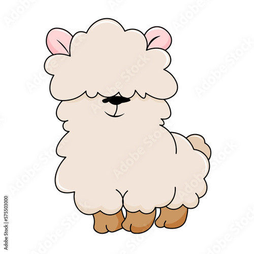 Cartoon sheep illustration