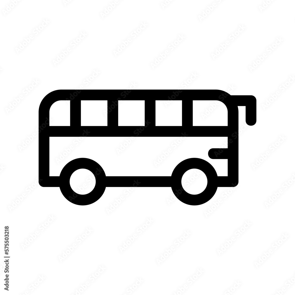bus icon or logo isolated sign symbol vector illustration - high quality black style vector icons

